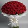 Букет 101 Красная роза Блэк Мэджик в Богучаре