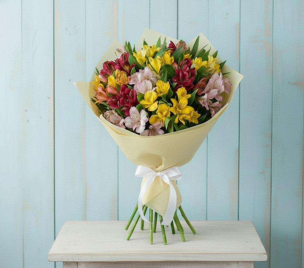 Букет цветов из: Альстромерии в Богучаре