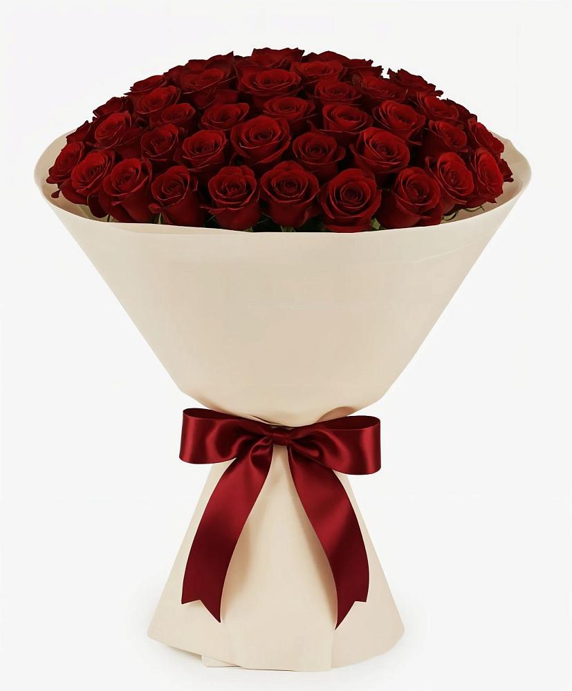 Букет 101 Бордовая роза Блэк Бакарра в Богучаре