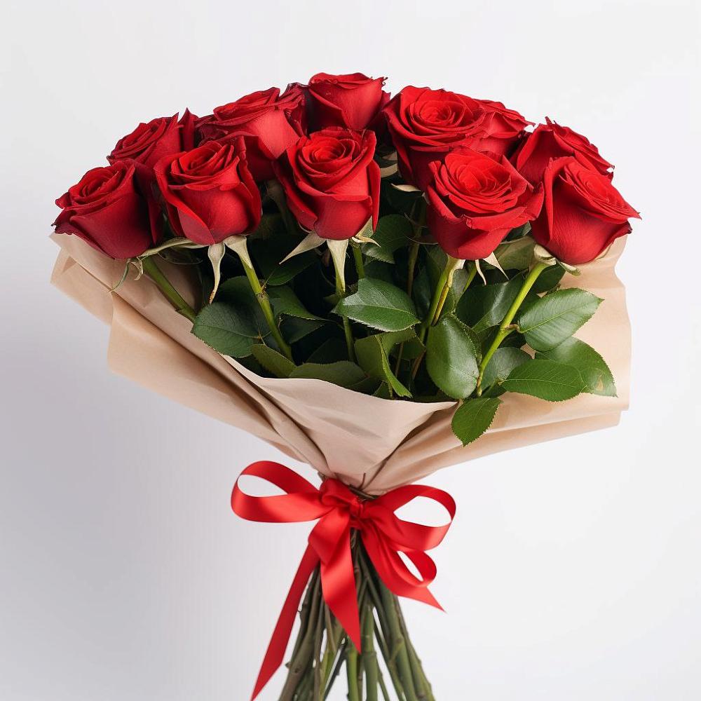 Букет 11 Красных роз Эдлесс Лав в Богучаре